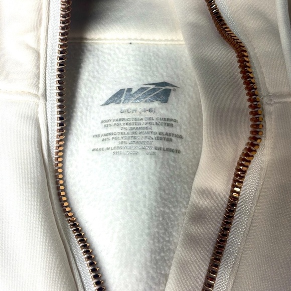 Avia long sleeve white gold quarter neck top small - Picture 4 of 4